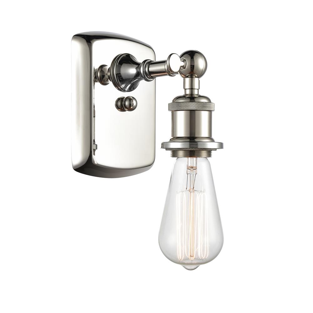 Innovations 516-1W-PN Ballston Bare Bulb 1 Light Sconce in Polished Nickel
