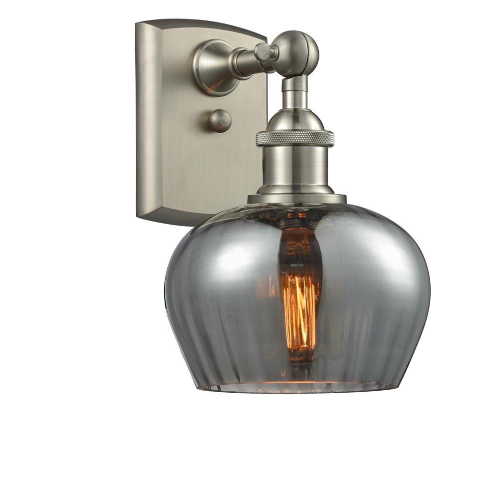 Innovations 516-1W-SN-G93-LED 1 Light Vintage Dimmable LED Fenton 6.5 inch Sconce in Brushed Satin Nickel