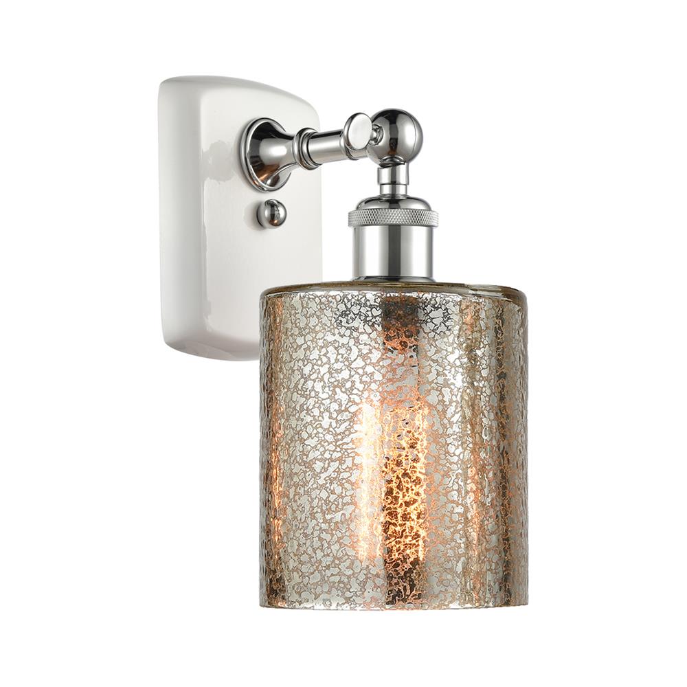 Innovations 516-1W-WPC-G116-LED White and Polished Chrome Cobbleskill 1 Light Sconce