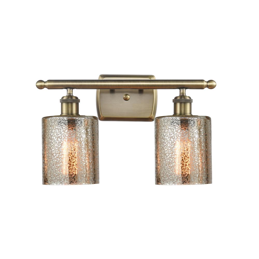 Innovations 516-2W-AB-G116-LED Cobbleskill 2 Light Bath Vanity Light in Antique Brass