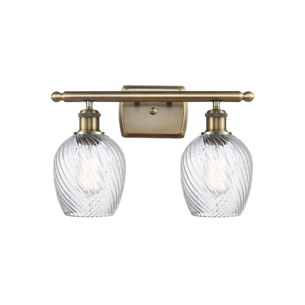 Innovations 516-2W-AB-G292-LED Salina 2 Light Bath Vanity Light in Antique Brass