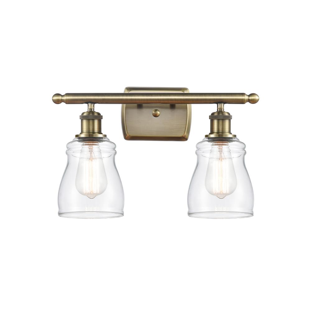 Innovations 516-2W-AB-G392-LED Ellery 2 Light Bath Vanity Light in Antique Brass