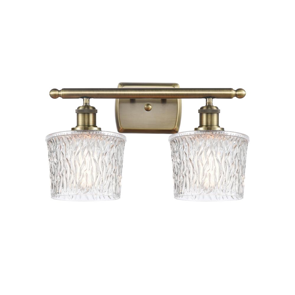 Innovations 516-2W-AB-G402-LED Niagra 2 Light Bath Vanity Light in Antique Brass