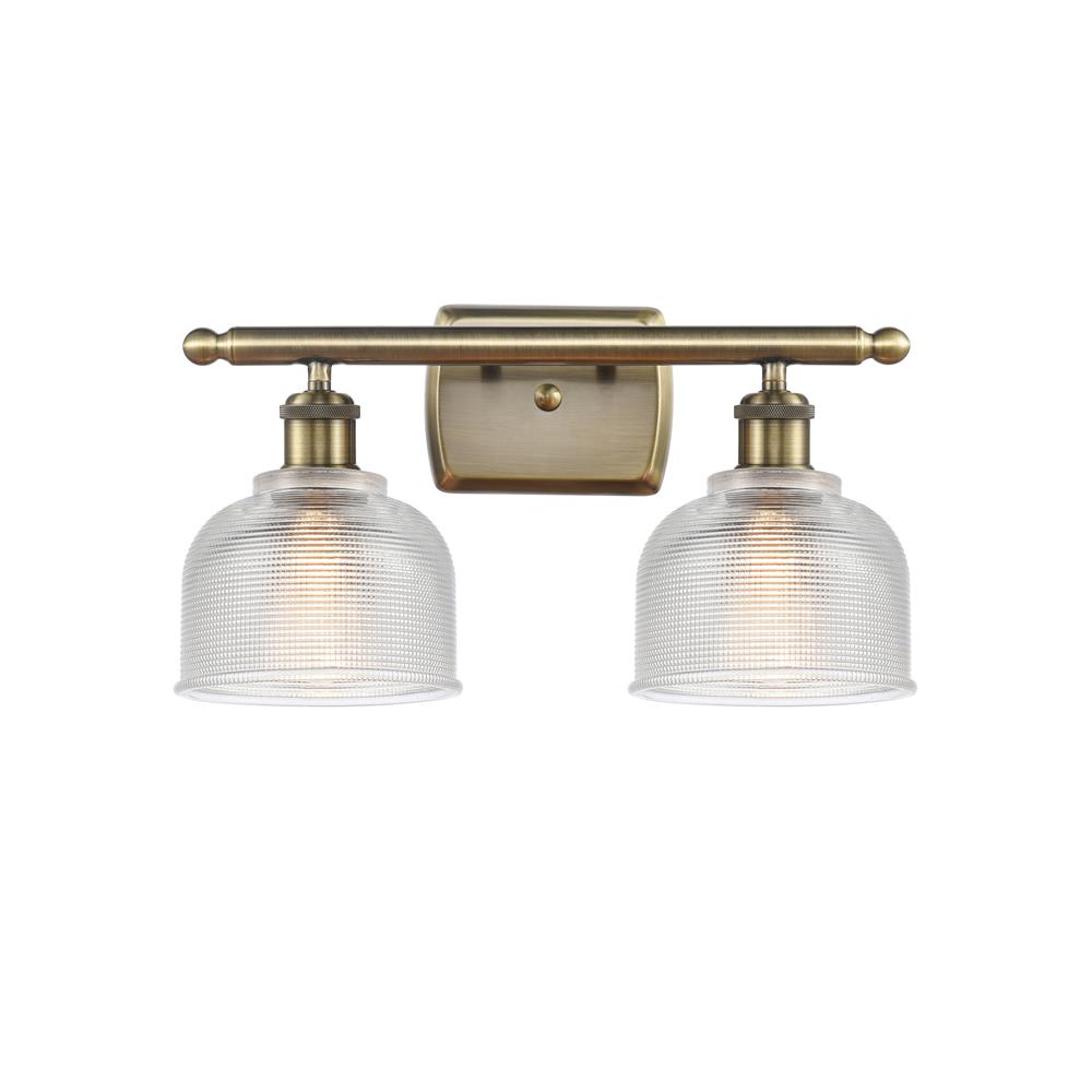 Innovations 516-2W-AB-G412-LED Dayton 2 Light Bath Vanity Light in Antique Brass