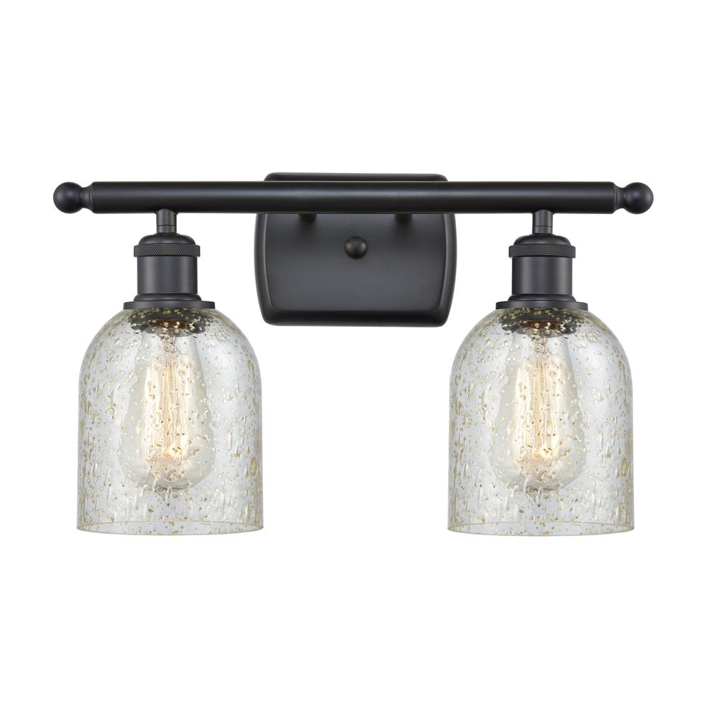 Innovations 516-2W-BK-G259-LED 2 Light Vintage Dimmable LED Caledonia 16 inch Bathroom Fixture