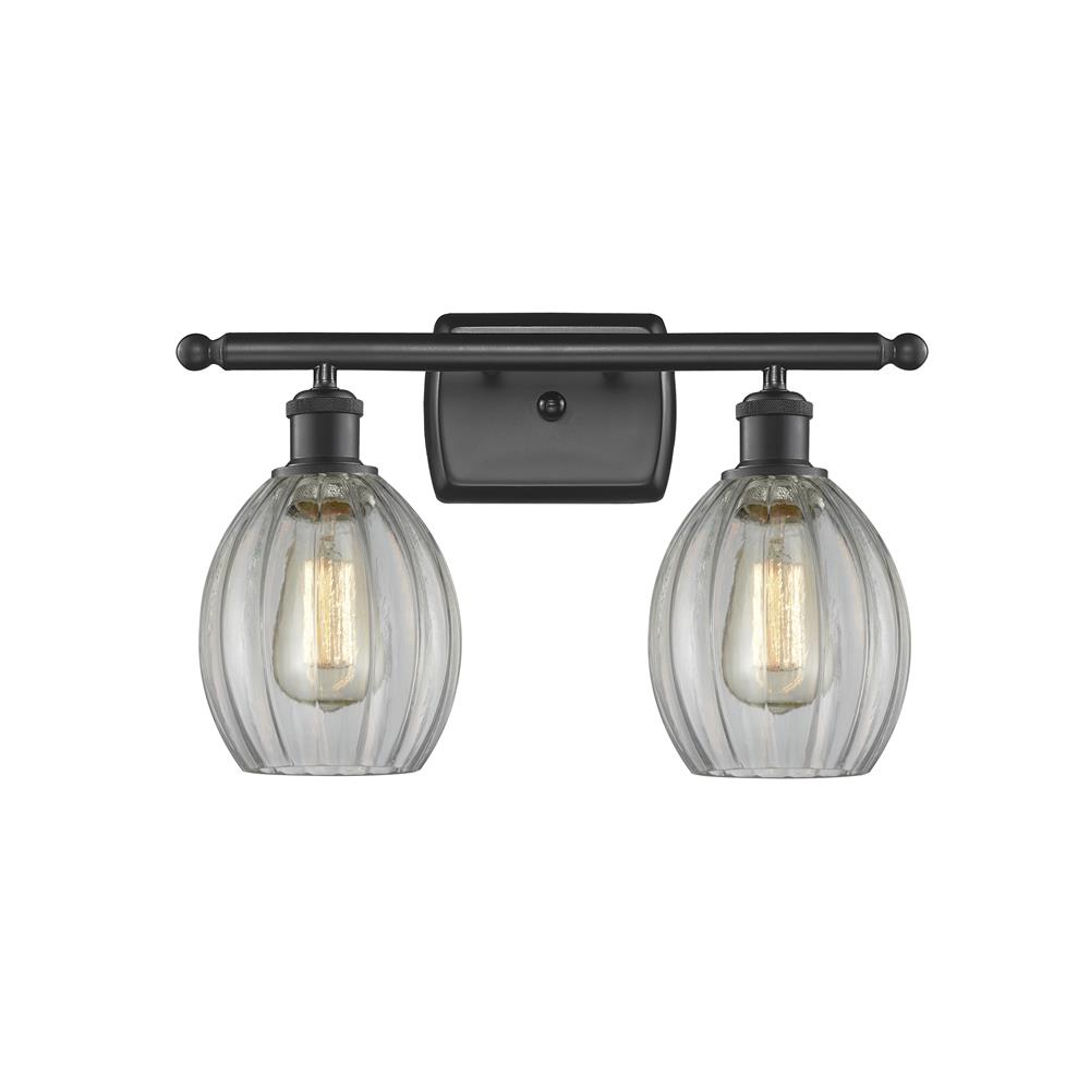 Innovations 516-2W-BK-G82-LED 2 Light Vintage Dimmable LED Eaton 16 inch Bathroom Fixture