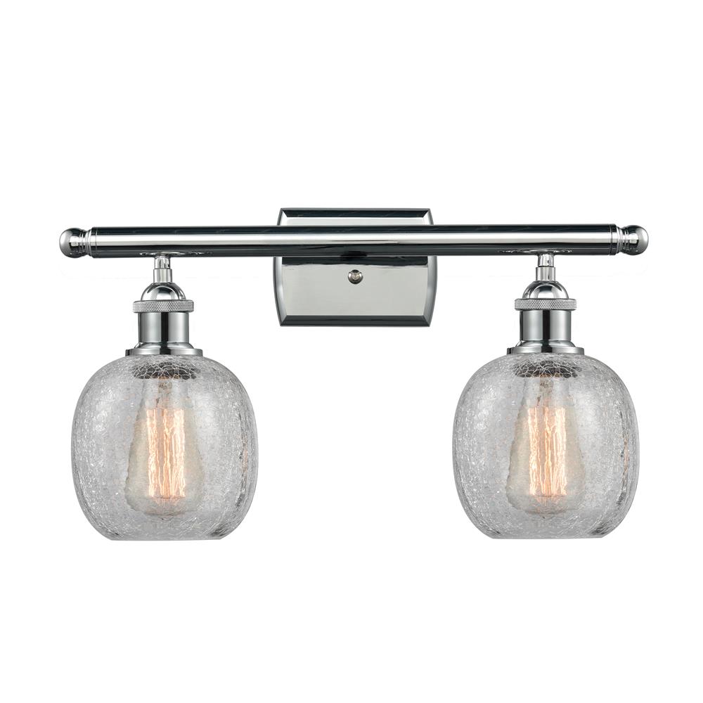 Innovations 516-2W-PC-G105-LED 2 Light Vintage Dimmable LED Belfast 16 inch Bathroom Fixture in Polished Chrome