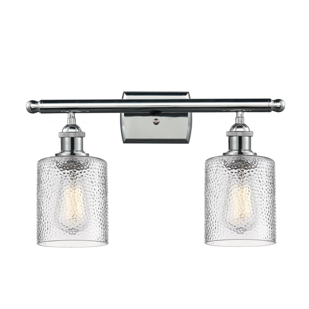 Innovations 516-2W-PC-G112-LED 2 Light Vintage Dimmable LED Cobbleskill 16 inch Bathroom Fixture in Polished Chrome