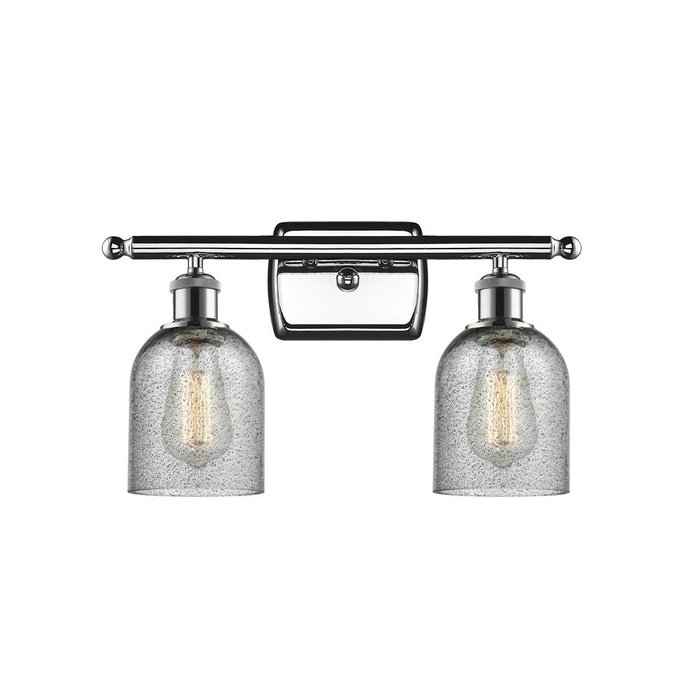 Innovations 516-2W-PC-G257 2 Light Caledonia 16 inch Bathroom Fixture in Polished Chrome