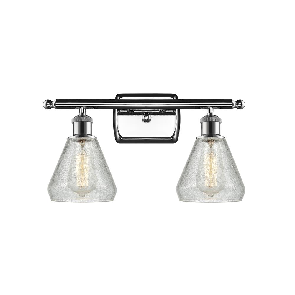 Innovations 516-2W-PC-G275 2 Light Conesus 16 inch Bathroom Fixture in Polished Chrome