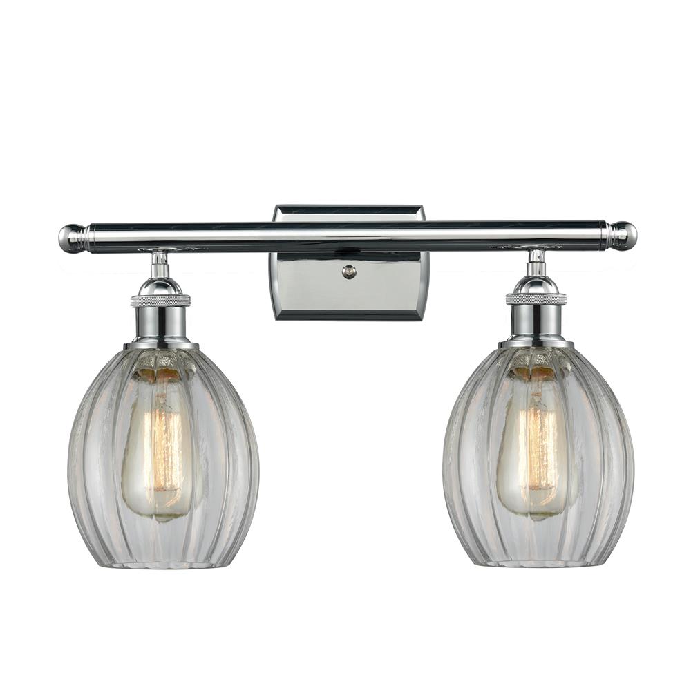 Innovations 516-2W-PC-G82-LED 2 Light Vintage Dimmable LED Eaton 16 inch Bathroom Fixture in Polished Chrome