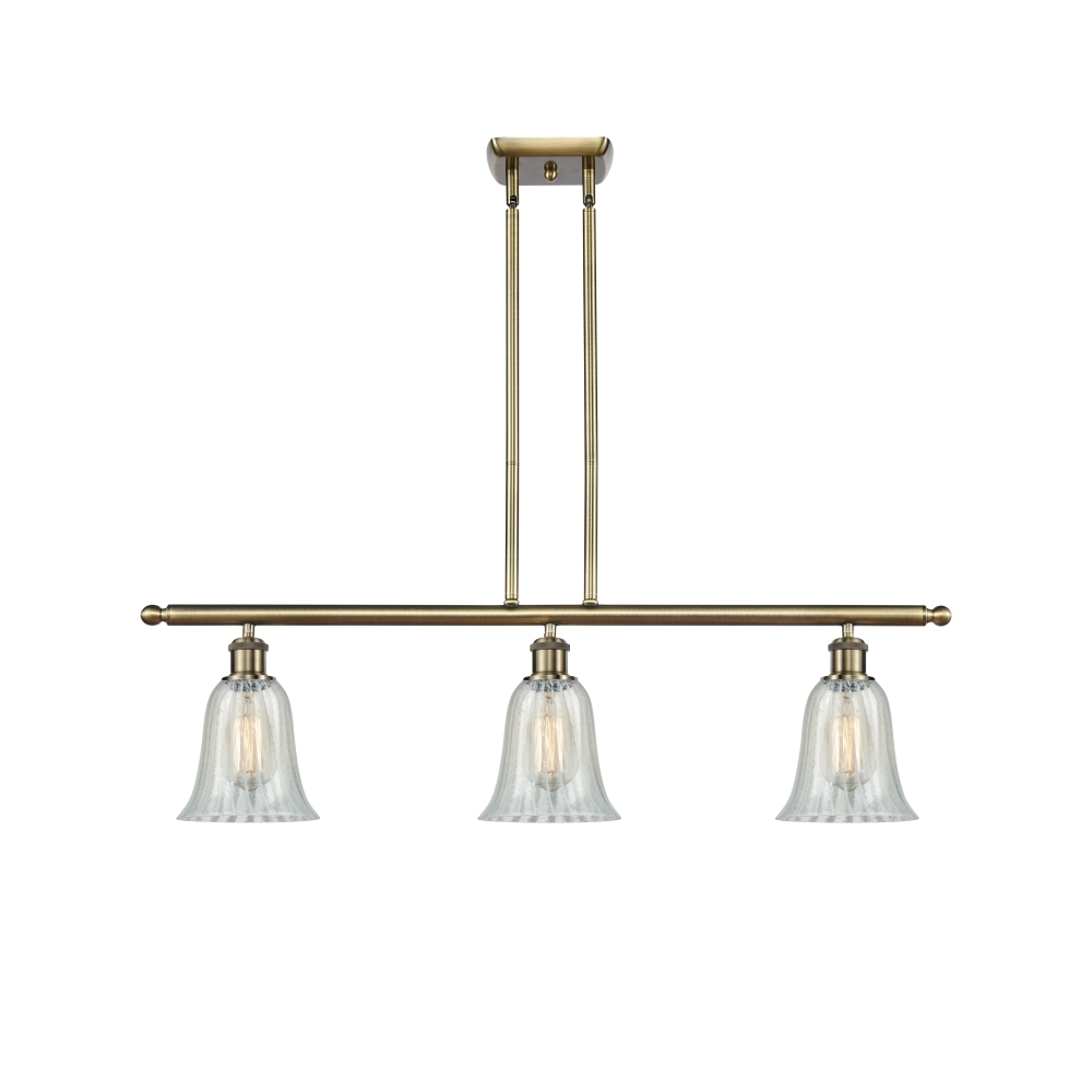 Innovations 516-3I-AB-G2811-LED Hanover 3 Light Island Light part of the Ballston Collection in Antique Brass