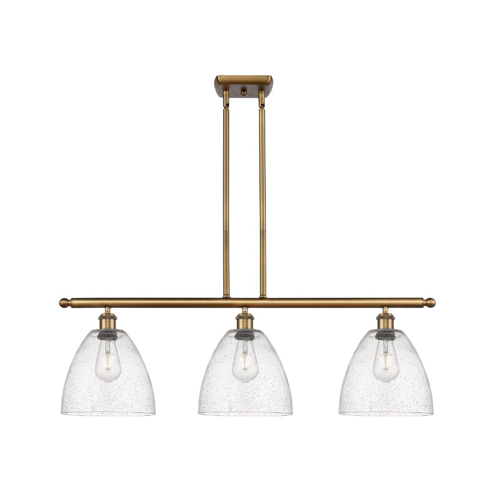 Innovations 516-3I-BB-GBD-94-LED Ballston Dome 3 Light  36 inch Island Light in Brushed Brass
