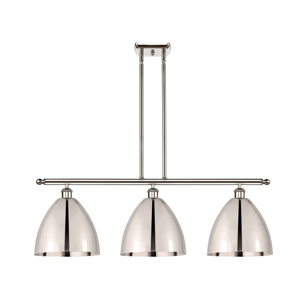 Innovations 516-3I-PN-MBD-9-PN-LED Ballston Dome 3 Light inch Island Light in Polished Nickel
