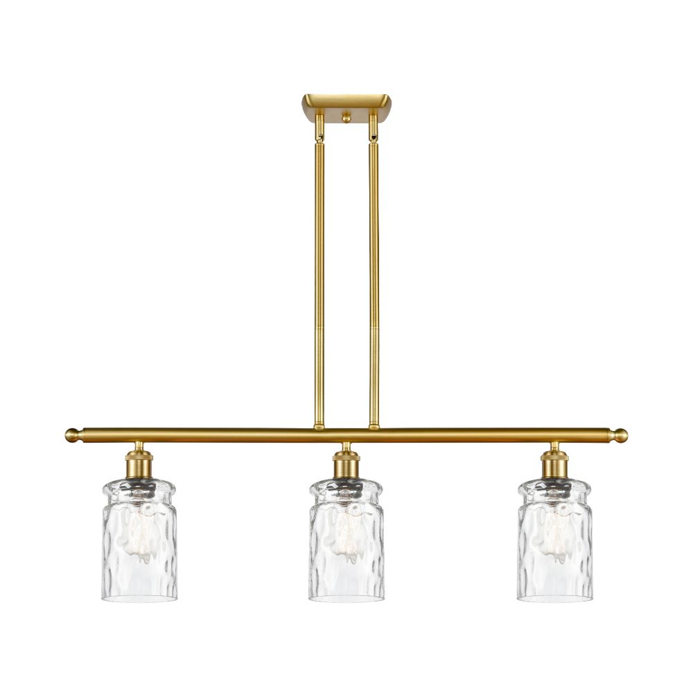 Innovations 516-3I-SG-G352 Candor 3 Light Island Light part of the Ballston Collection in Satin Gold