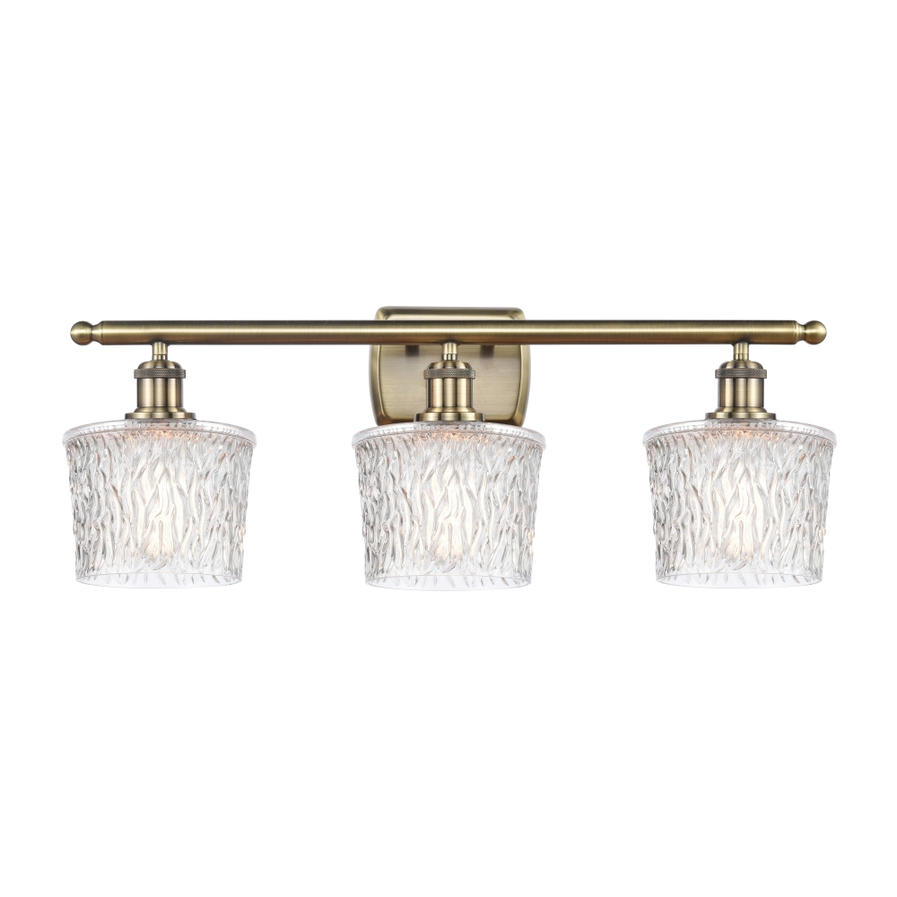 Innovations 516-3W-AB-G402 Niagra 3 Light Bath Vanity Light part of the Ballston Collection in Antique Brass