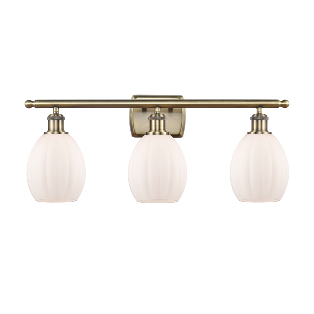 Innovations 516-3W-AB-G81 Eaton 3 Light Bath Vanity Light part of the Ballston Collection in Antique Brass
