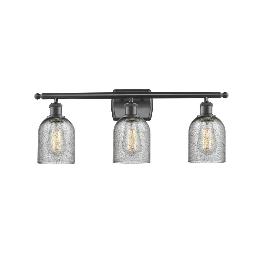 Innovations 516-3W-BK-G257-LED 3 Light Vintage Dimmable LED Caledonia 26 inch Bathroom Fixture