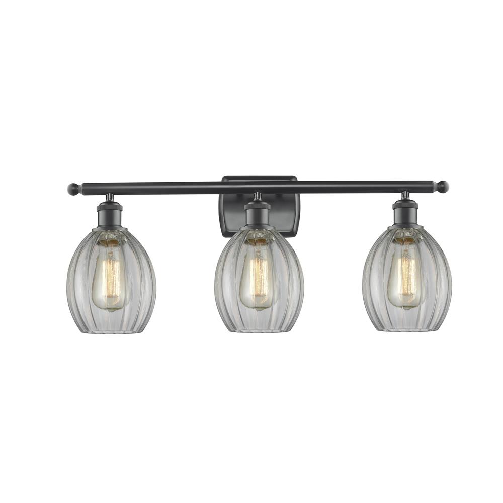 Innovations 516-3W-BK-G82-LED 3 Light Vintage Dimmable LED Eaton 26 inch Bathroom Fixture