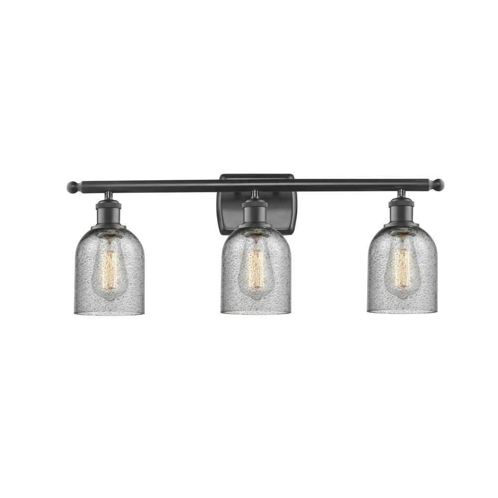 Innovations 516-3W-OB-G257-LED 3 Light Vintage Dimmable LED Caledonia 26 inch Bathroom Fixture in Oil Rubbed Bronze