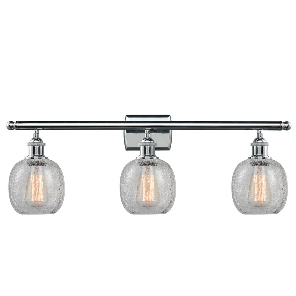 Innovations 516-3W-PC-G105-LED 3 Light Vintage Dimmable LED Belfast 26 inch Bathroom Fixture in Polished Chrome