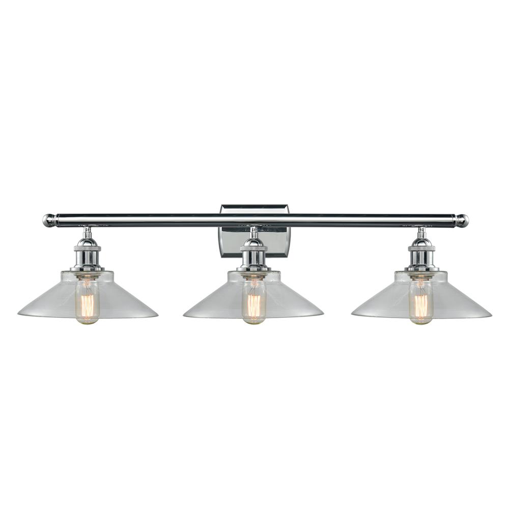 Innovations 516-3W-PC-G132-LED 3 Light Vintage Dimmable LED Orwell 26 inch Bathroom Fixture in Polished Chrome