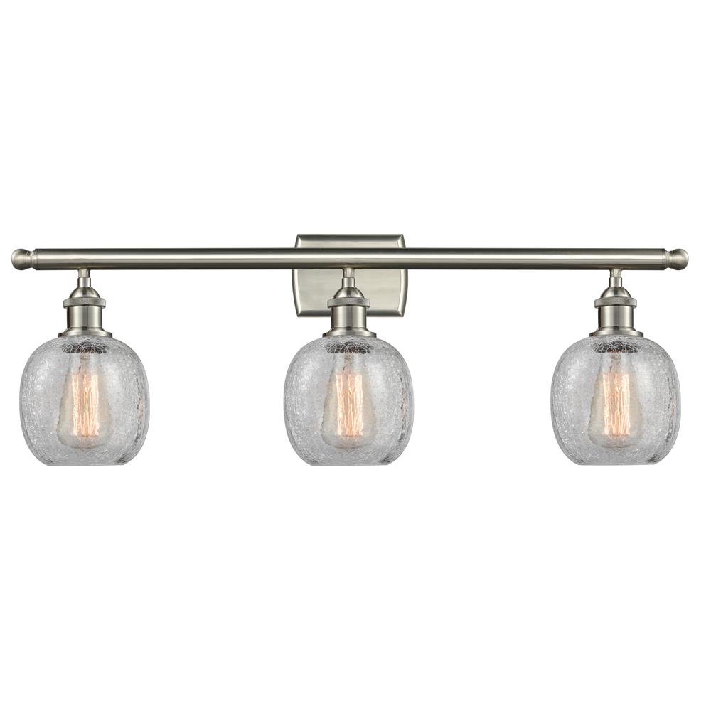 Innovations 516-3W-SN-G105-LED 3 Light Vintage Dimmable LED Belfast 26 inch Bathroom Fixture in Brushed Satin Nickel