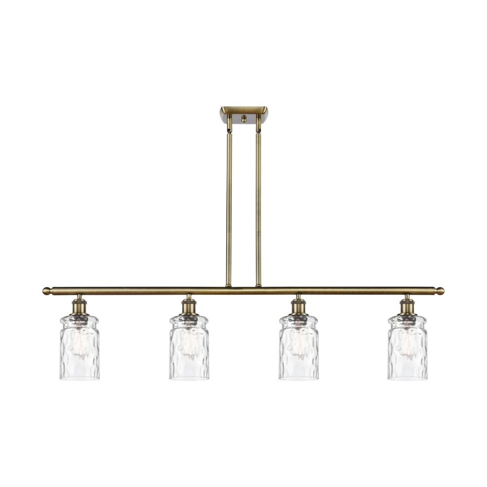 Innovations 516-4I-AB-G352 Candor 4 Light Island Light part of the Ballston Collection in Antique Brass