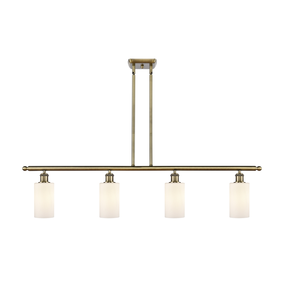 Innovations 516-4I-AB-G801-LED Clymer 4 Light Island Light part of the Ballston Collection in Antique Brass