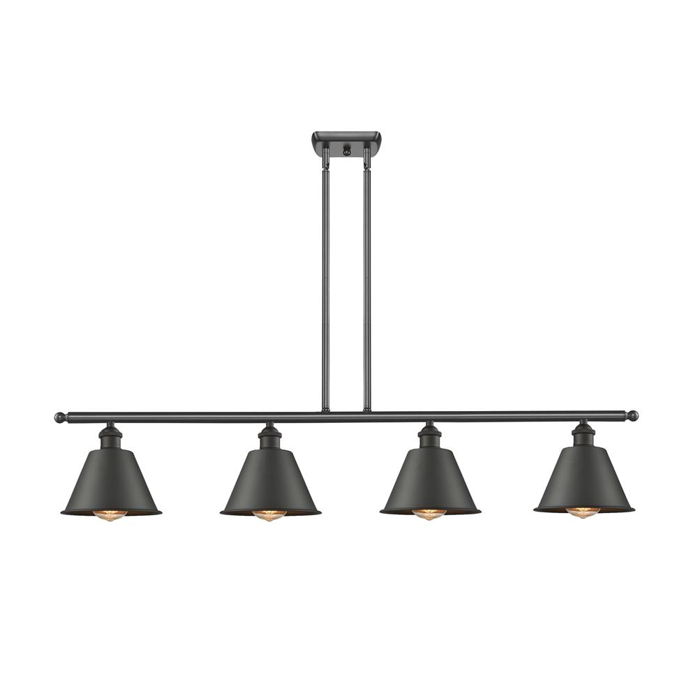Innovations 516-4I-OB-M8-LED 4 Light Vintage Dimmable LED Smithfield 48 inch Island Light Vintage Dimmable LED in Oil Rubbed Bronze
