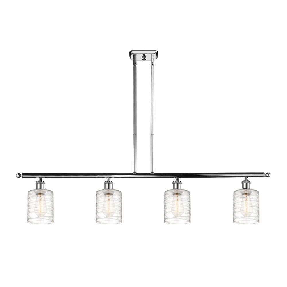 Innovations 516-4I-PC-G1113 Cobbleskill 4 Light Island Light part of the Ballston Collection in Polished Chrome