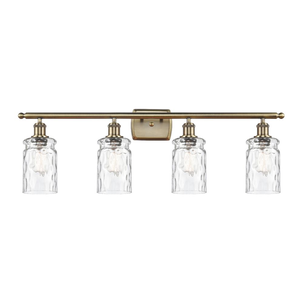 Innovations 516-4W-AB-G352-LED Candor 4 Light Bath Vanity Light part of the Ballston Collection in Antique Brass