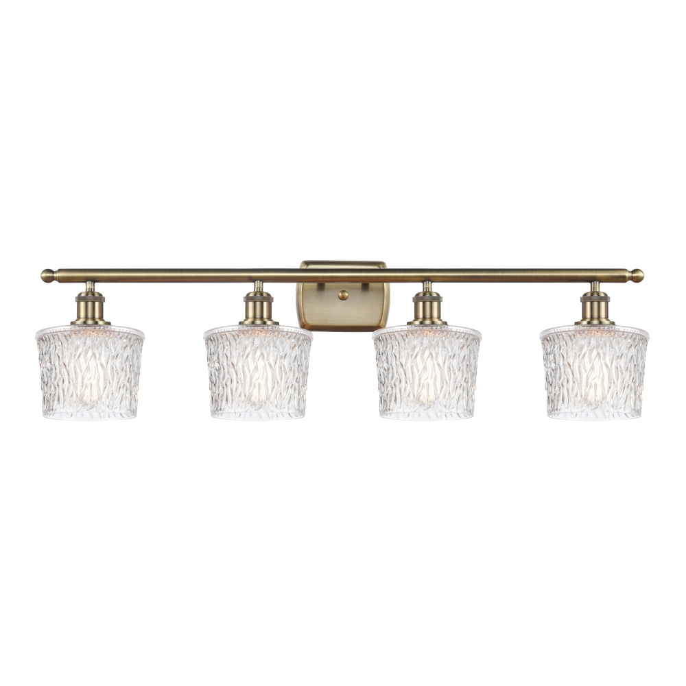 Innovations 516-4W-AB-G402 Niagra 4 Light Bath Vanity Light part of the Ballston Collection in Antique Brass