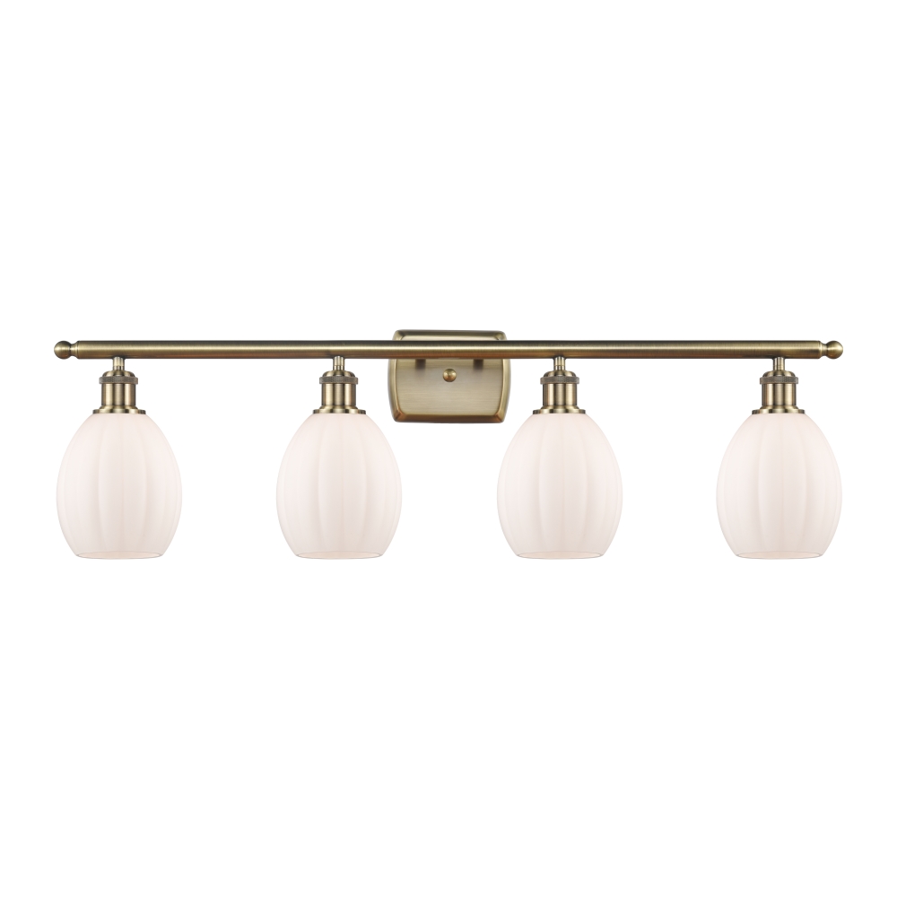 Innovations 516-4W-AB-G81 Eaton 4 Light Bath Vanity Light part of the Ballston Collection in Antique Brass