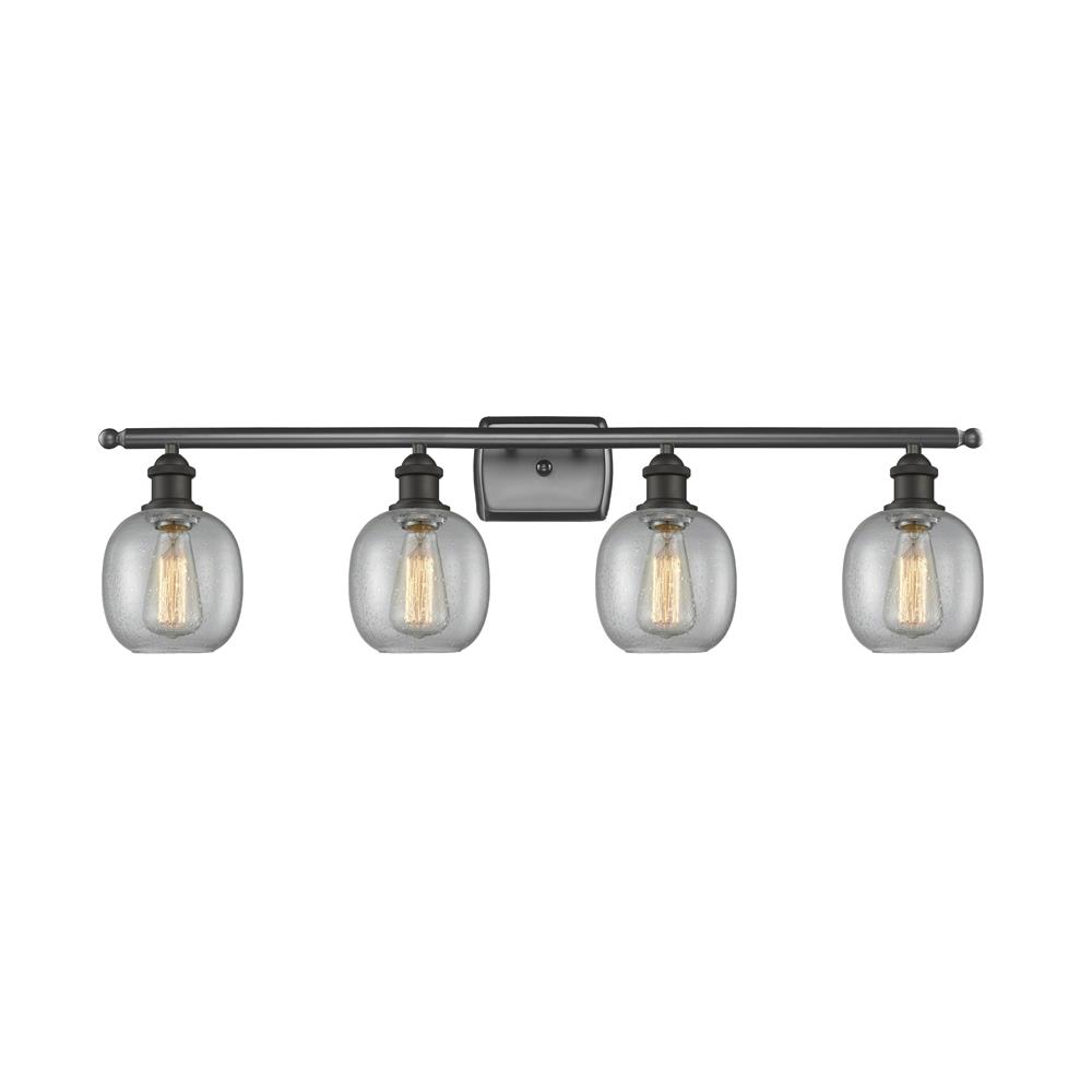 Innovations 516-4W-OB-G104-LED 4 Light Vintage Dimmable LED Belfast 36 inch Bathroom Fixture in Oil Rubbed Bronze