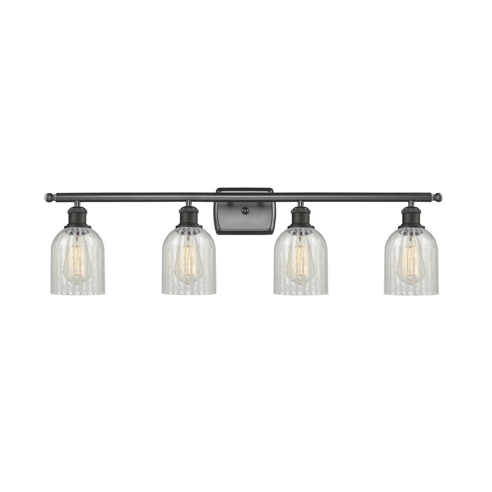 Innovations 516-4W-OB-G2511 4 Light Caledonia 36 inch Bathroom Fixture in Oil Rubbed Bronze