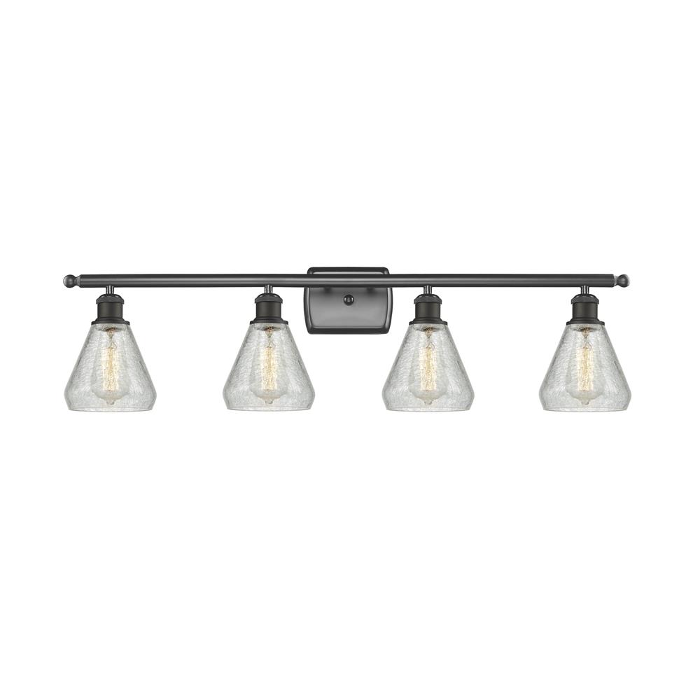 Innovations 516-4W-OB-G275 4 Light Conesus 36 inch Bathroom Fixture in Oil Rubbed Bronze