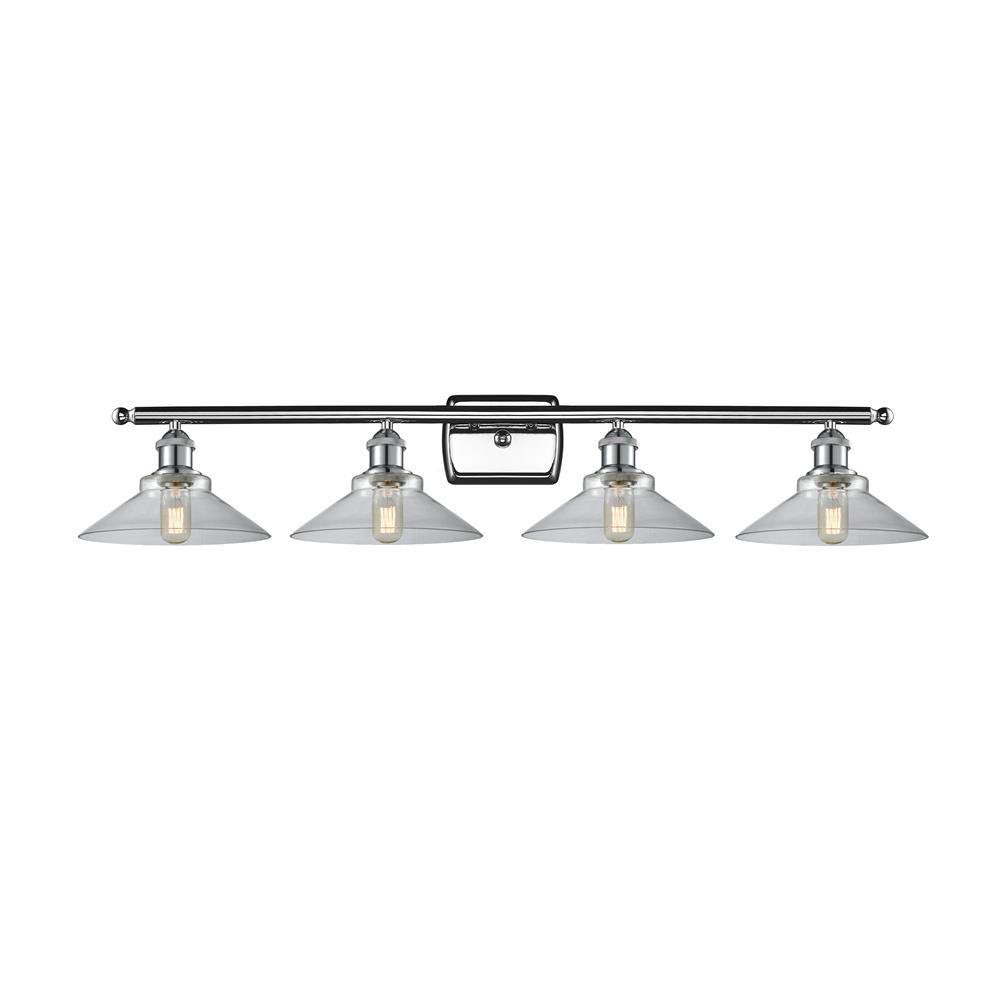 Innovations 516-4W-PC-G132-LED 4 Light Vintage Dimmable LED Orwell 36 inch Bathroom Fixture in Polished Chrome
