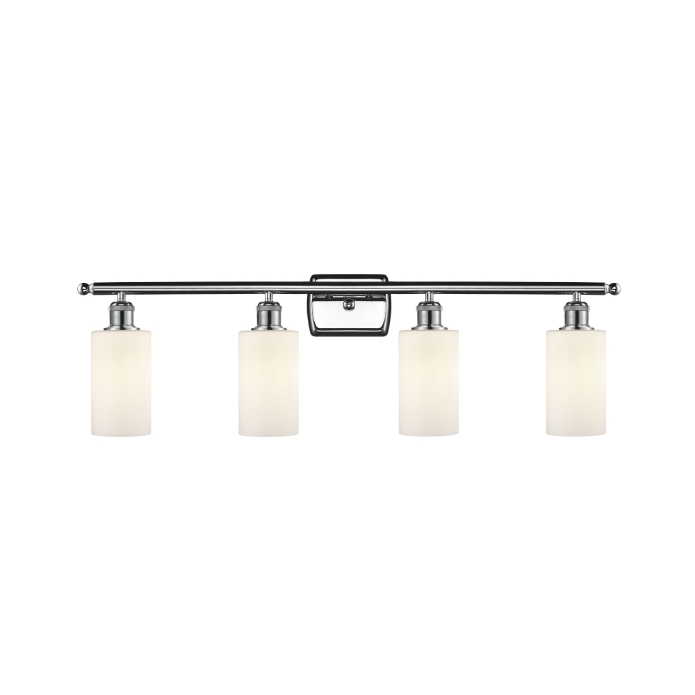 Innovations 516-4W-PC-G801 Clymer 4 Light Bath Vanity Light part of the Ballston Collection in Polished Chrome