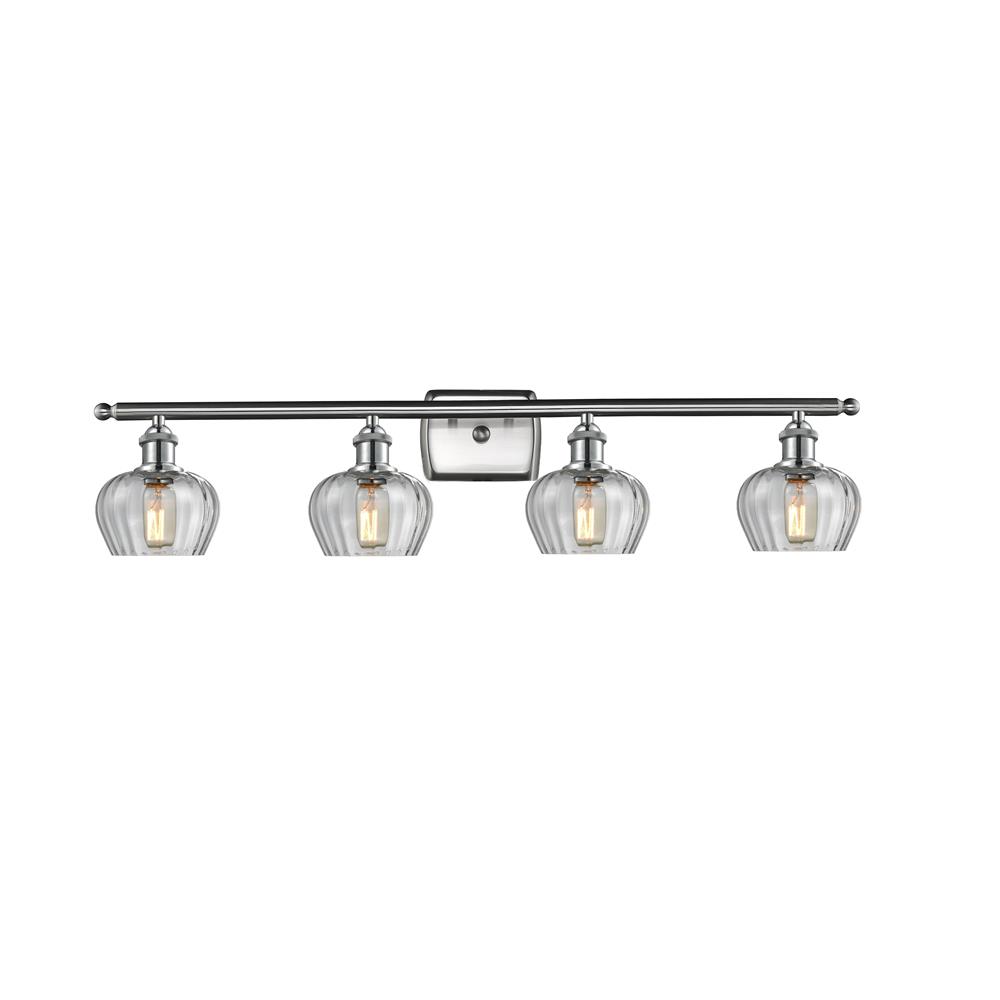 Innovations 516-4W-SN-G92-LED 4 Light Vintage Dimmable LED Fenton 36 inch Bathroom Fixture in Brushed Satin Nickel