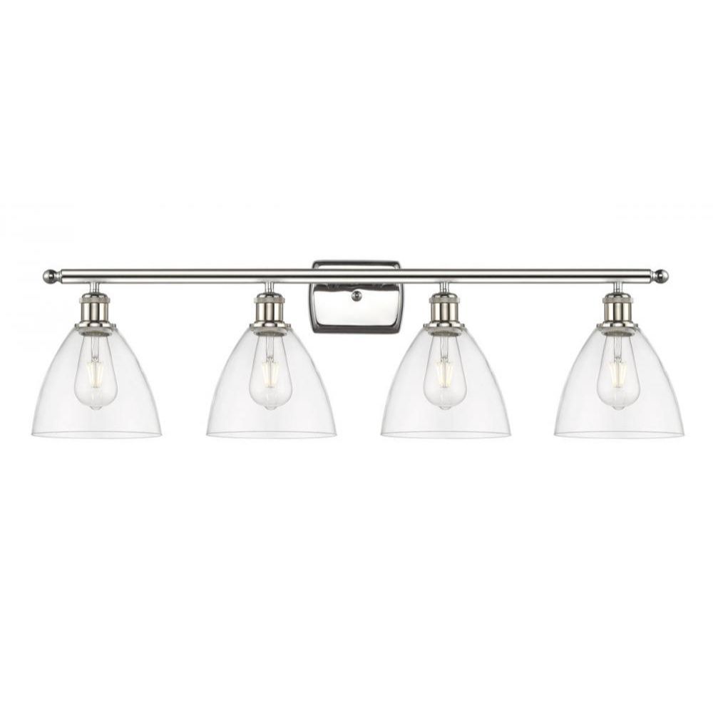 Innovations 516-4W-WPC-GBD-751 Ballston Dome Bath Vanity Light in White and Polished Chrome