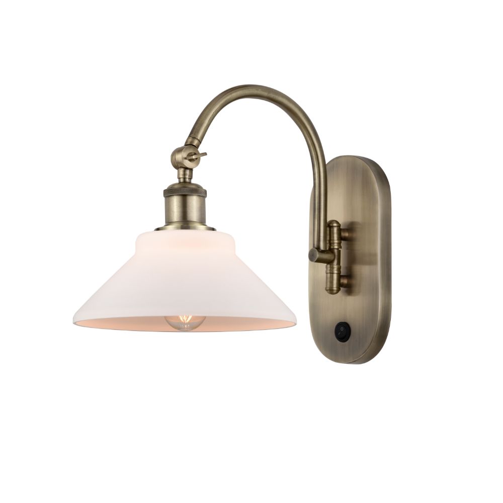 Innovations 518-1W-AB-G131-LED Orwell 1 Light 8.375 inch Sconce in Antique Brass