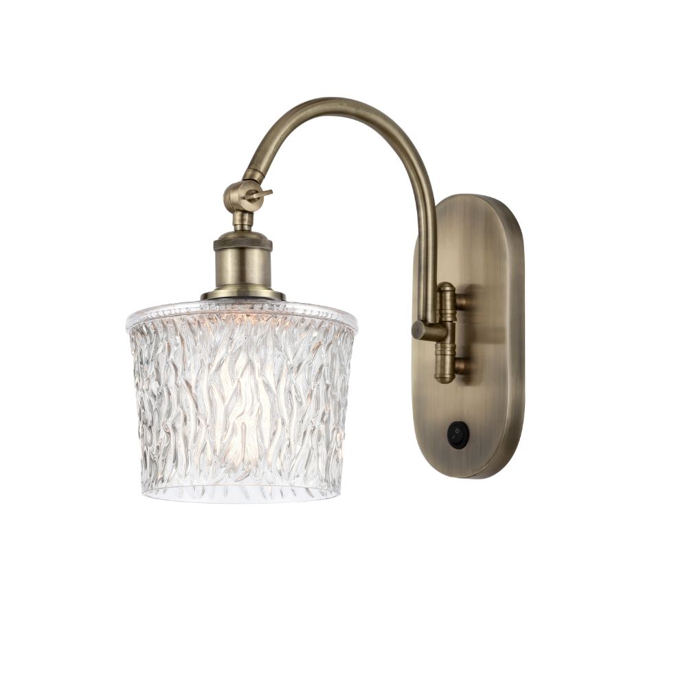 Innovations 518-1W-AB-G402 Niagra 1 Light 6.5 inch Sconce in Antique Brass