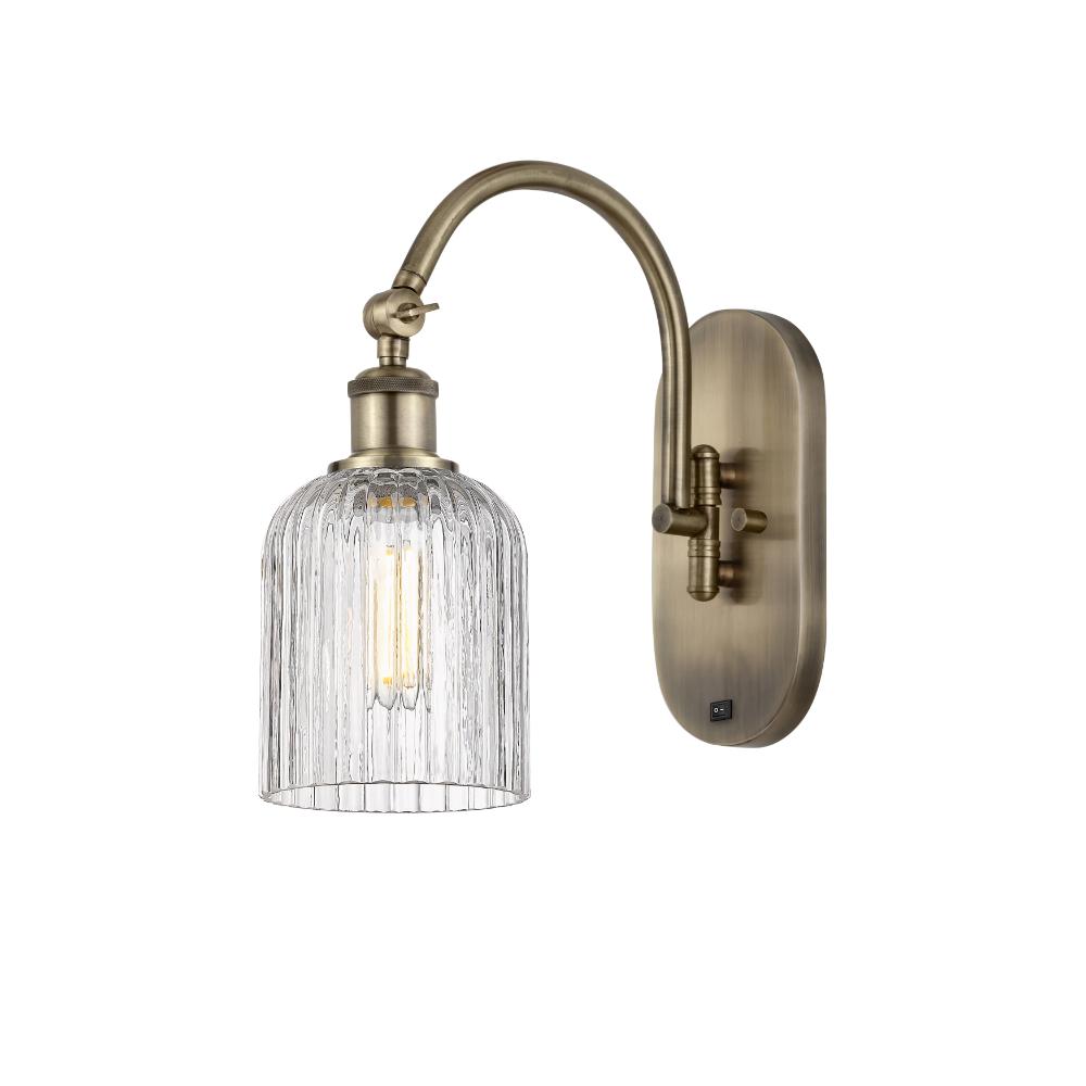 Innovations Lighting 518-1W-AB-G559-5CL Ballston - Bridal Veil - 1 Light 5" Sconce - Arm Swivels Side to Side - Antique Brass Finish - Clear Shade
