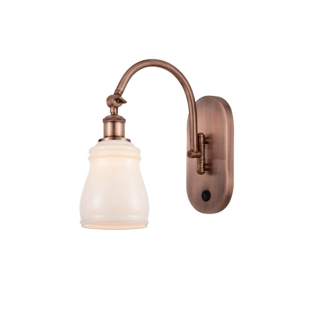 Innovations 518-1W-AC-G391 Ellery 1 Light 5.3 inch Sconce in Antique Copper