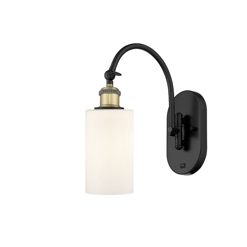 Innovations 518-1W-BAB-G801-LED Clymer Sconce in Black Antique Brass