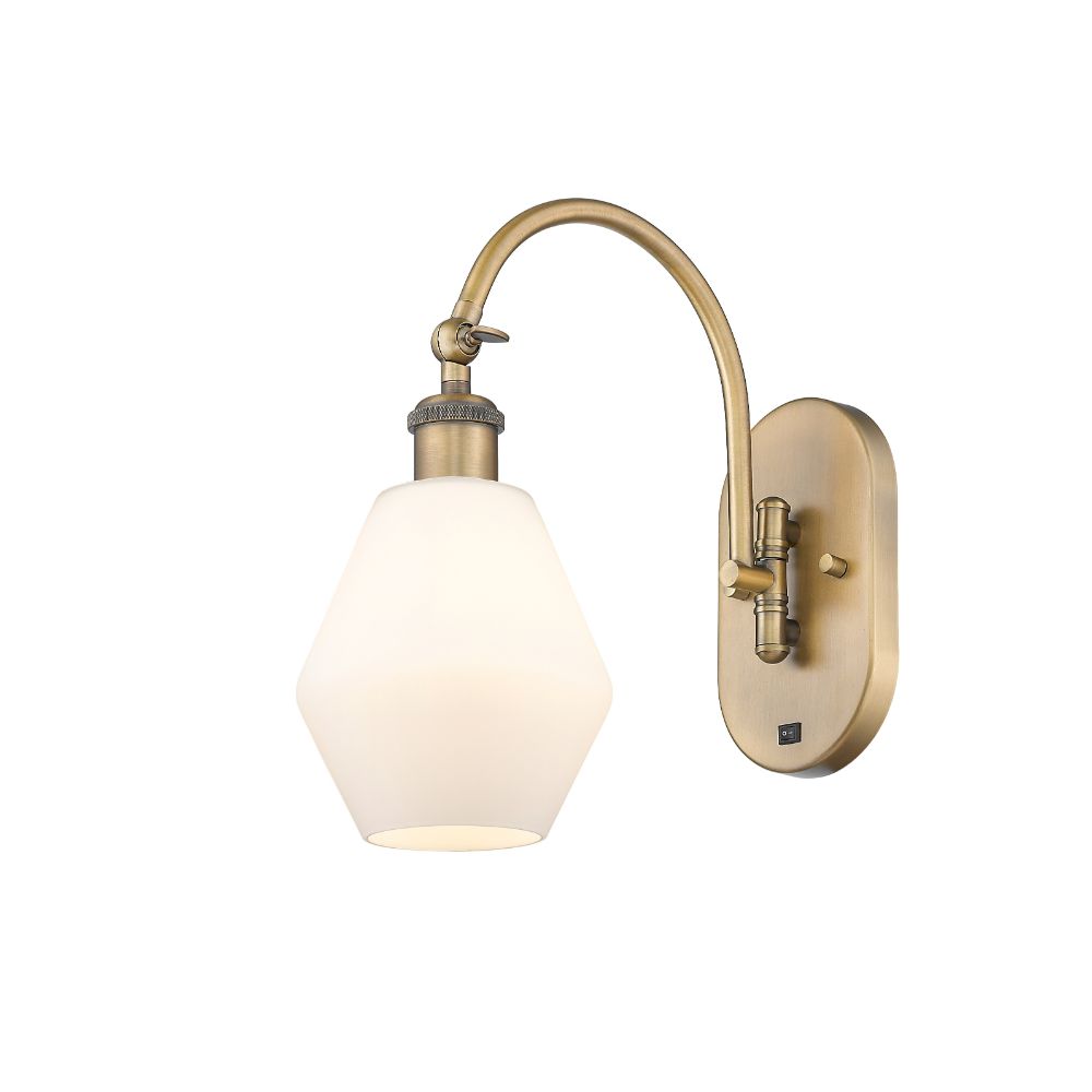 Innovations 518-1W-BB-G651-6 Cindyrella 1 Light 6 inch Sconce in Brushed Brass