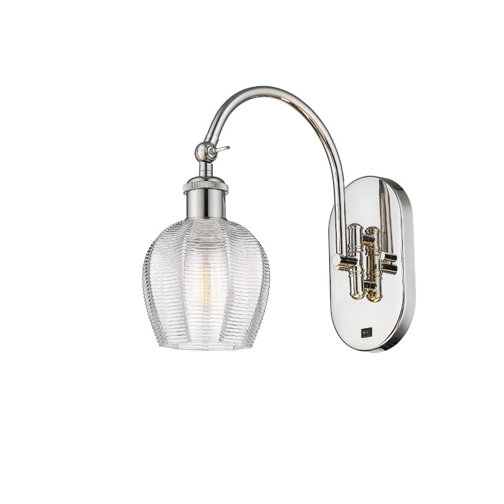 Innovations 518-1W-PN-G462-6 Norfolk Sconce in Polished Nickel