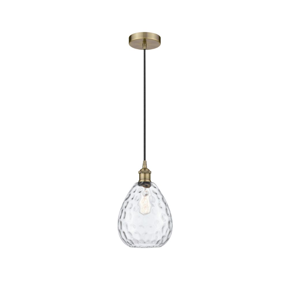 Innovations 616-1P-AB-G372 Waverly Mini Pendant in Antique Brass