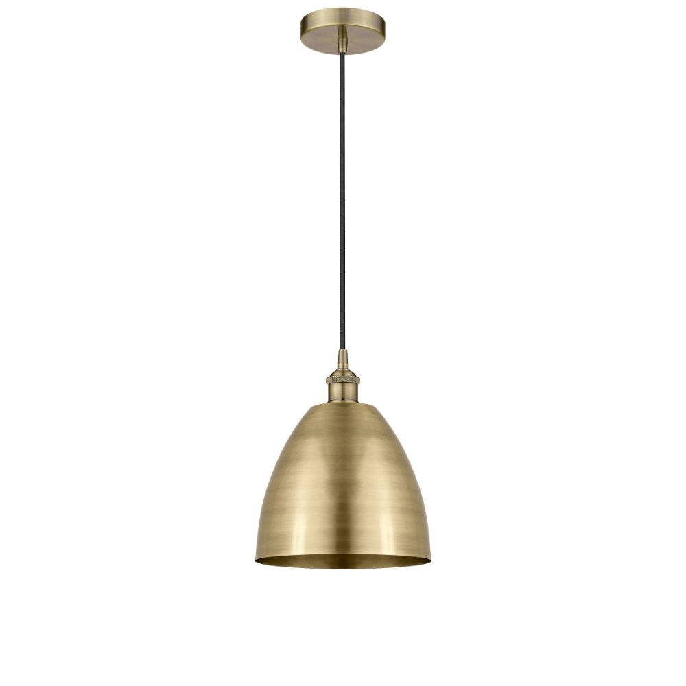 Innovations 616-1P-AB-MBD-9-AB-LED Edison Dome Mini Pendant in Antique Brass